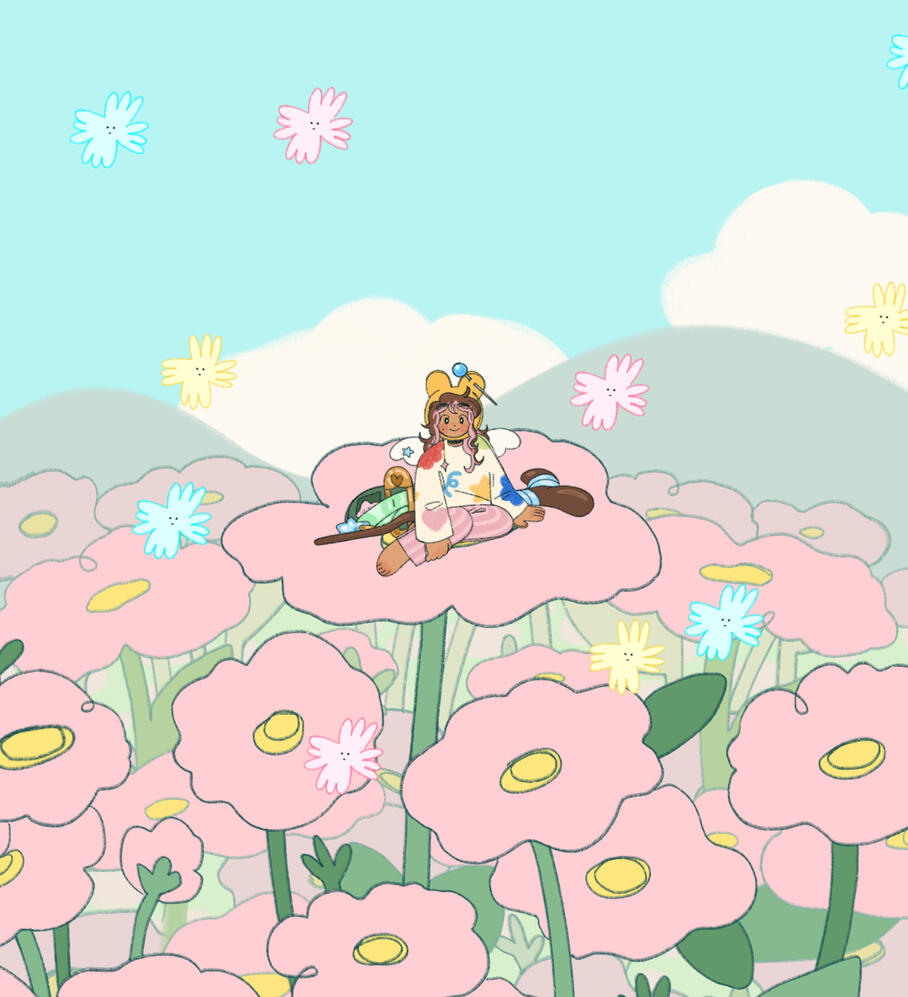 the petals | chatting scene