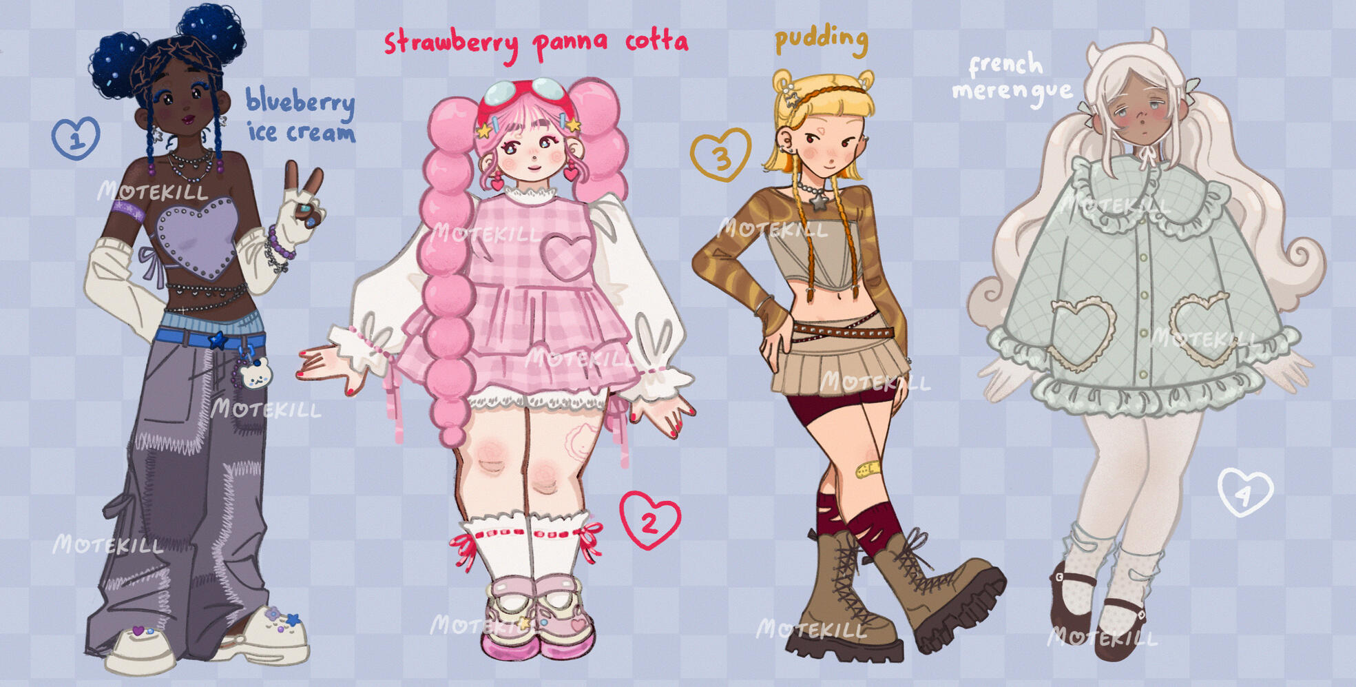 dessert inspired adoptables