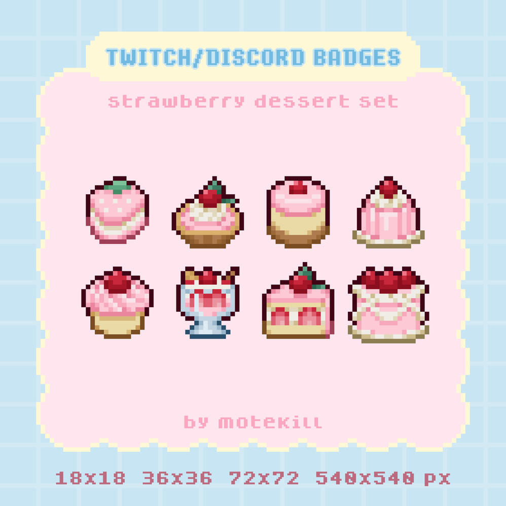 strawberry dessert set